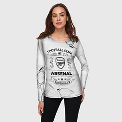 Лонгслив женский Arsenal Football Club Number 1 Legendary, цвет: 3D-принт — фото 2