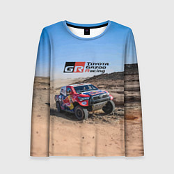 Лонгслив женский Toyota Gazoo Racing Rally Desert Competition Ралли, цвет: 3D-принт
