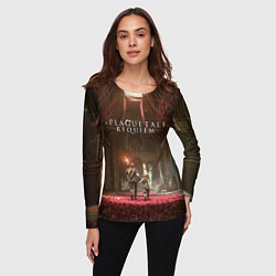 Лонгслив женский Амиция и Гуго A Plague Tale Requiem, цвет: 3D-принт — фото 2