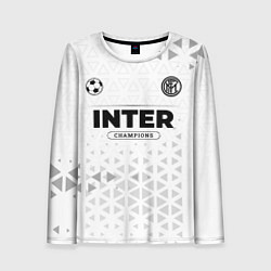 Лонгслив женский Inter Champions Униформа, цвет: 3D-принт