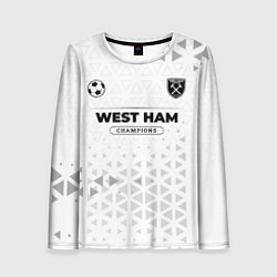 Женский лонгслив West Ham Champions Униформа