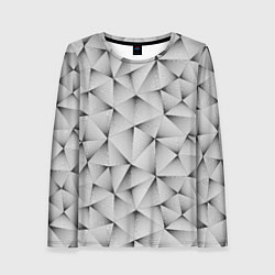 Лонгслив женский Треугольная Решётка, цвет: 3D-принт