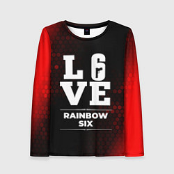 Лонгслив женский Rainbow Six Love Классика, цвет: 3D-принт