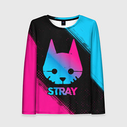 Лонгслив женский Stray - Neon Gradient, цвет: 3D-принт