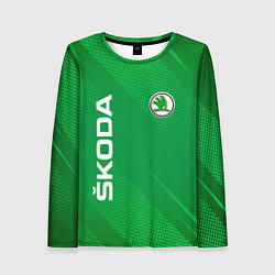 Женский лонгслив Skoda abstraction sport