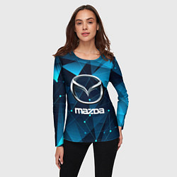 Лонгслив женский Mazda - абстракция, цвет: 3D-принт — фото 2
