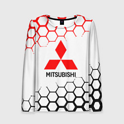 Лонгслив женский Mitsubishi - логотип, цвет: 3D-принт