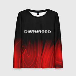 Женский лонгслив Disturbed red plasma