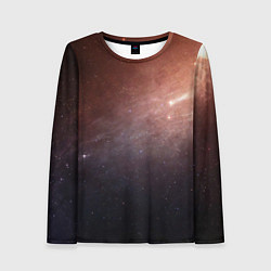 Лонгслив женский Космос из сердца, цвет: 3D-принт