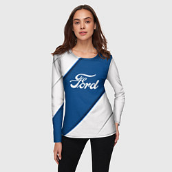 Лонгслив женский Ford - СИНЯЯ ПОЛОСА, цвет: 3D-принт — фото 2