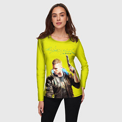 Лонгслив женский Cyberpunk 2077 - персонажи, цвет: 3D-принт — фото 2