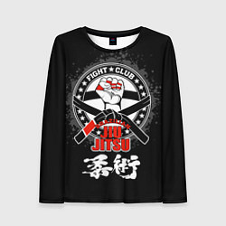 Лонгслив женский Jiu jitsu brazilian splashes logo, цвет: 3D-принт