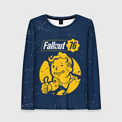 Лонгслив женский FALLOUT 76 - Черточки, цвет: 3D-принт