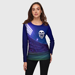 Лонгслив женский Valencia ночное поле, цвет: 3D-принт — фото 2