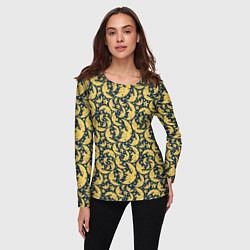 Лонгслив женский Луна гранж, цвет: 3D-принт — фото 2