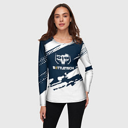 Лонгслив женский Battletech Краска, цвет: 3D-принт — фото 2