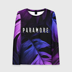 Лонгслив женский Paramore neon monstera, цвет: 3D-принт