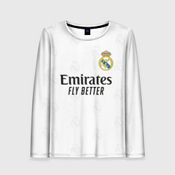 Лонгслив женский Винисиус Реал Мадрид форма 20222023, цвет: 3D-принт