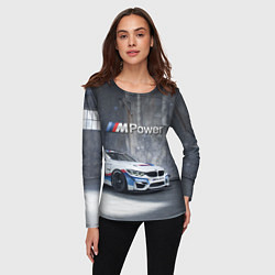 Лонгслив женский BMW M4 GT4 - racing team - motorsport, цвет: 3D-принт — фото 2