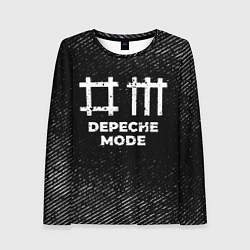 Лонгслив женский Depeche Mode с потертостями на темном фоне, цвет: 3D-принт