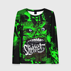 Лонгслив женский Slipknot - green monster по, цвет: 3D-принт