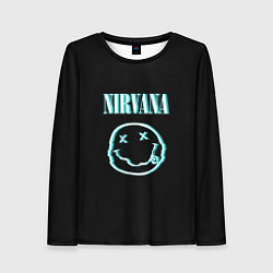 Лонгслив женский Nirvana неон, цвет: 3D-принт