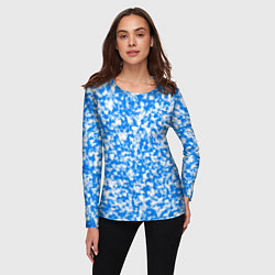 Лонгслив женский Абстрактные облака - текстура, цвет: 3D-принт — фото 2