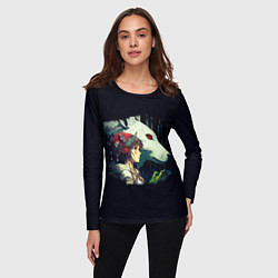 Лонгслив женский Сан с богиней Моро, цвет: 3D-принт — фото 2