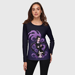 Лонгслив женский Уэнсдэй Аддамс и магия, цвет: 3D-принт — фото 2