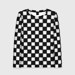 Женский лонгслив Шахматная доска