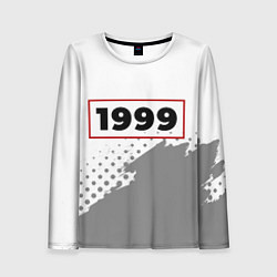 Лонгслив женский 1999 - в красной рамке на светлом, цвет: 3D-принт