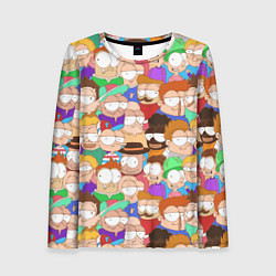 Лонгслив женский Разные прикольные люди, цвет: 3D-принт