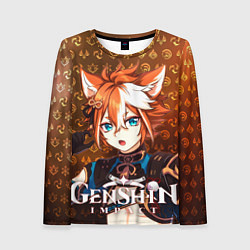 Лонгслив женский Горо элементали, цвет: 3D-принт