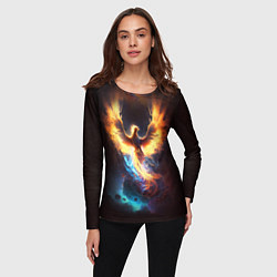 Лонгслив женский Дикий Феникс, цвет: 3D-принт — фото 2