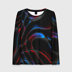 Женский лонгслив Neon colors drops of liquid