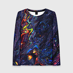 Лонгслив женский Размытые космические краски, цвет: 3D-принт