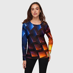 Лонгслив женский Геометрия с градиентом, цвет: 3D-принт — фото 2