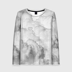 Лонгслив женский Пористые облака, цвет: 3D-принт