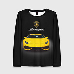 Лонгслив женский Итальянский спорткар Lamborghini Aventador, цвет: 3D-принт
