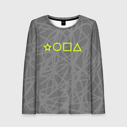 Женский лонгслив Ребус - жопа