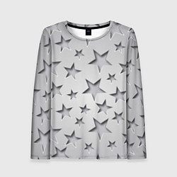 Женский лонгслив Grey stars