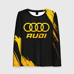 Лонгслив женский Audi - gold gradient, цвет: 3D-принт