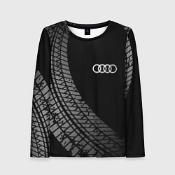 Женский лонгслив Audi tire tracks