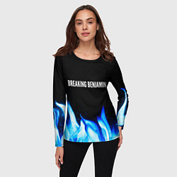 Лонгслив женский Breaking Benjamin blue fire, цвет: 3D-принт — фото 2