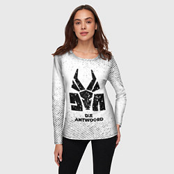 Лонгслив женский Die Antwoord с потертостями на светлом фоне, цвет: 3D-принт — фото 2