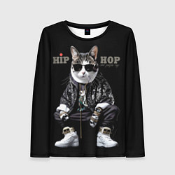 Лонгслив женский Cool people rap, цвет: 3D-принт