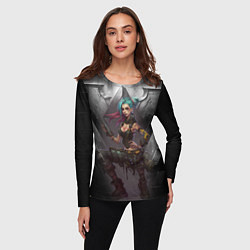Лонгслив женский Jinx art Arcane League of Legends, цвет: 3D-принт — фото 2