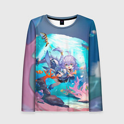 Женский лонгслив Байлу электрический тип