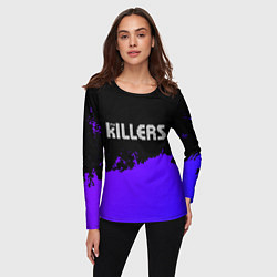 Лонгслив женский The Killers purple grunge, цвет: 3D-принт — фото 2