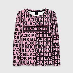 Лонгслив женский Blackpink - pink text, цвет: 3D-принт